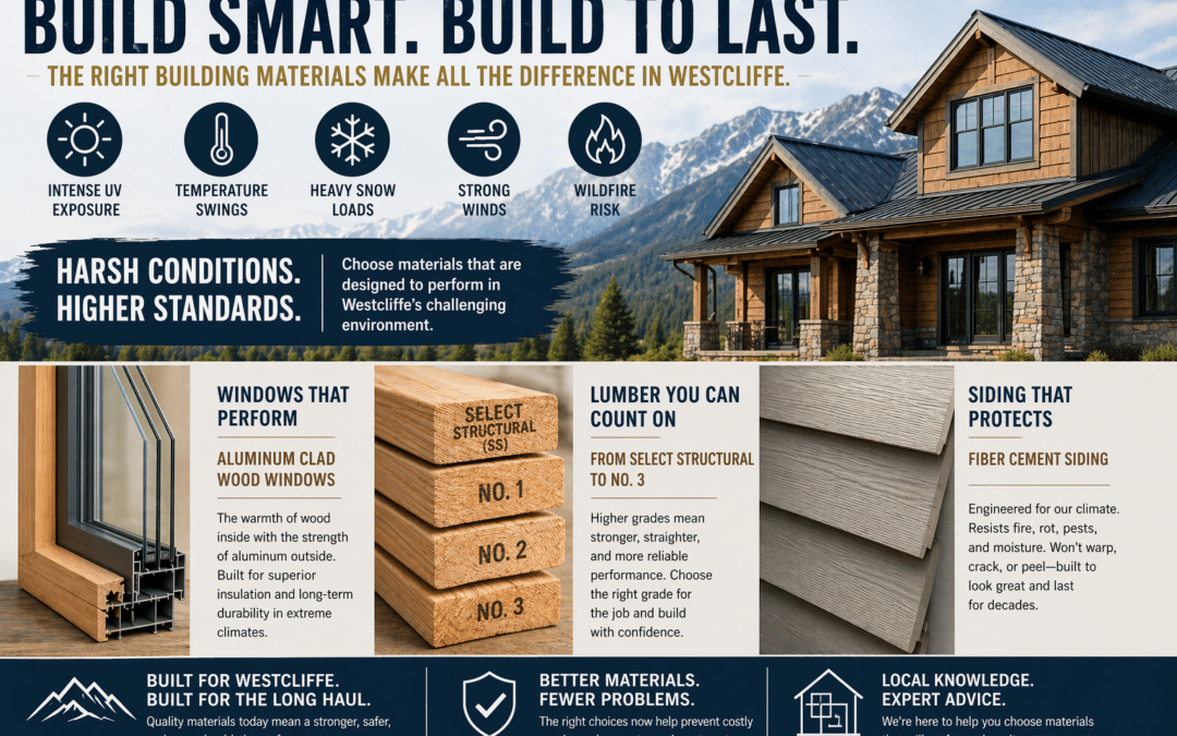 Building Materials in Westcliffe: What Lasts (and What Doesn’t) at High Altitude